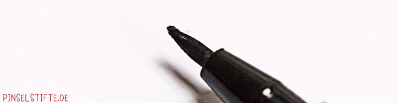 Ausgefranste Pinselstifte durch die Verwendung falscher Papiere